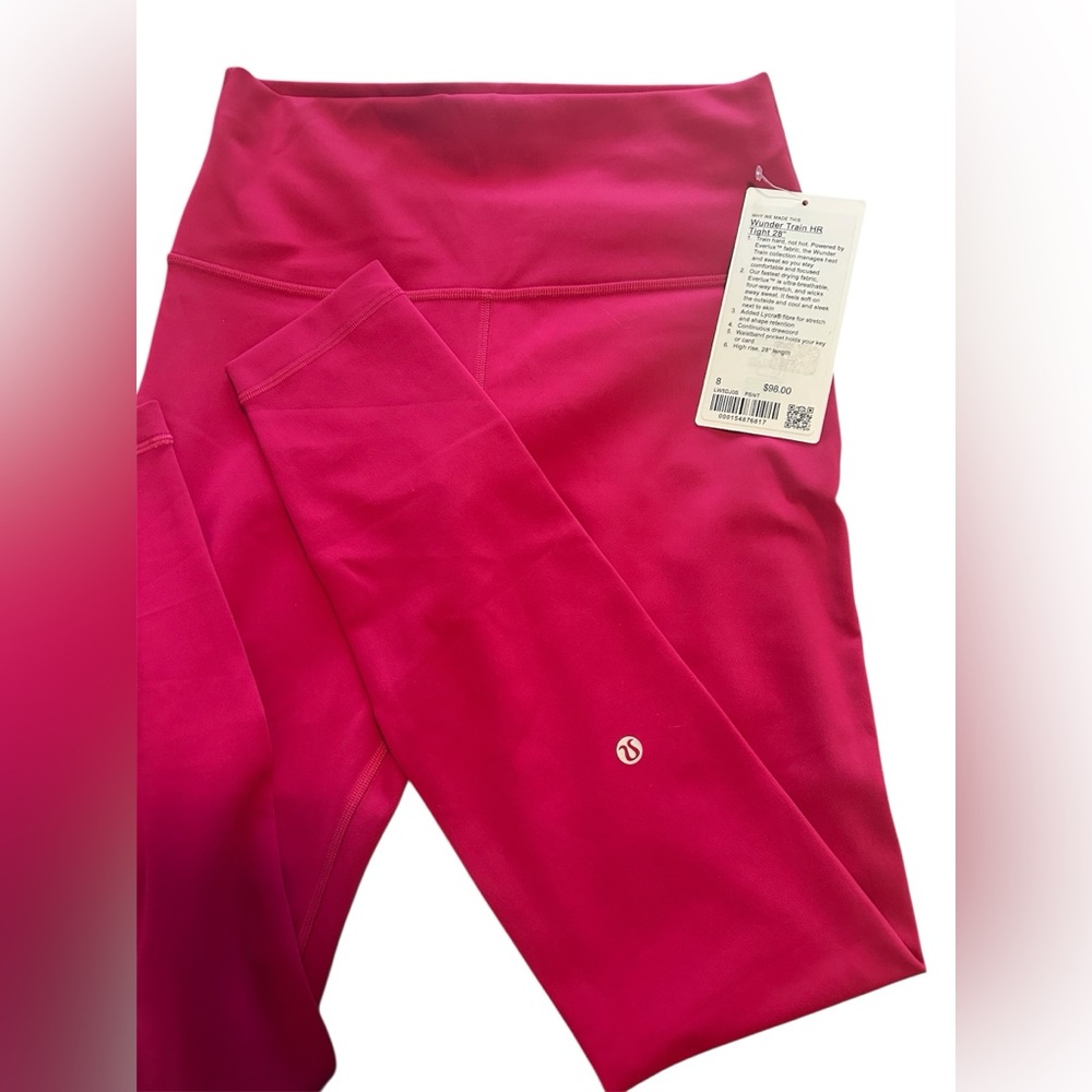 lululemon Wunder Train High-RiseTights in Passionate Pink-Size 8-NWT - Picture 6 of 9